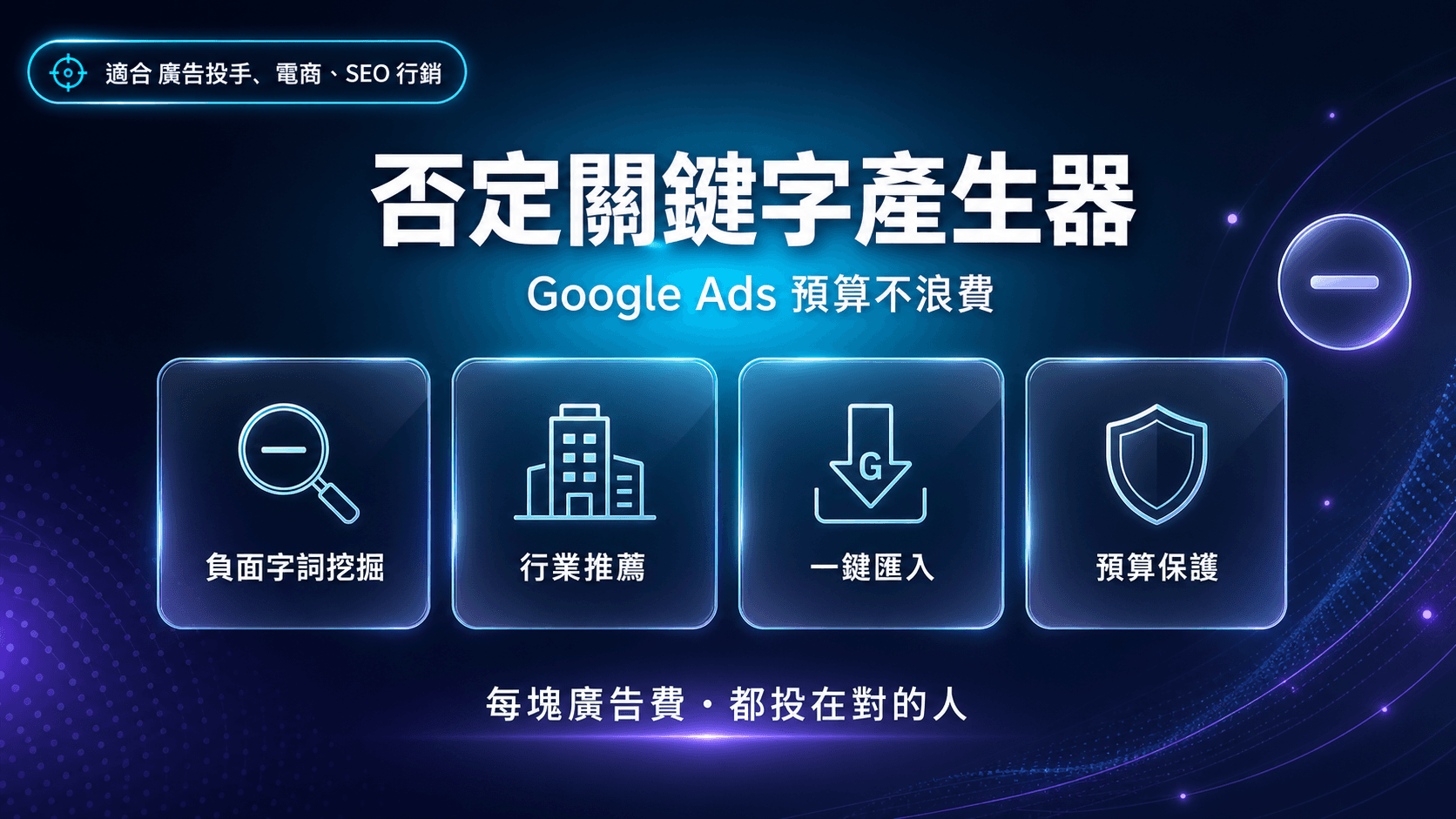 Google Ads 否定關鍵字產生器