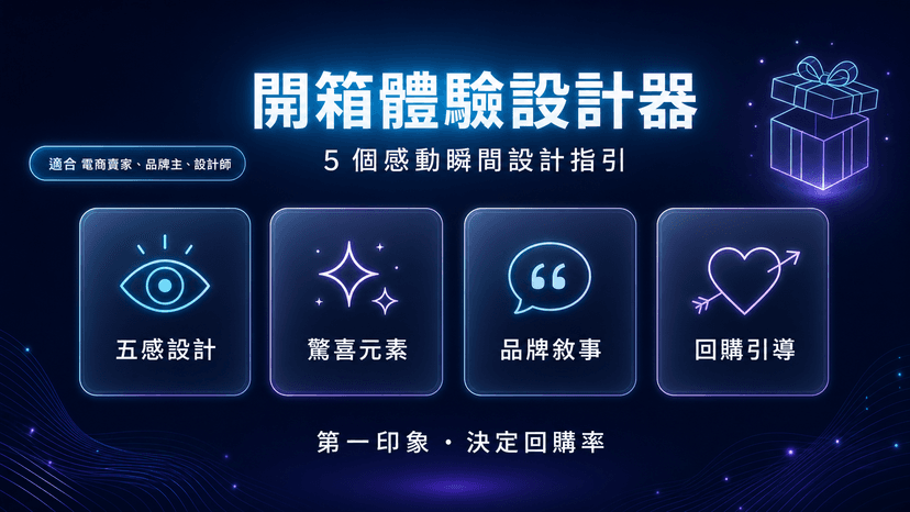 開箱體驗設計器封面:5 個感動瞬間設計指引