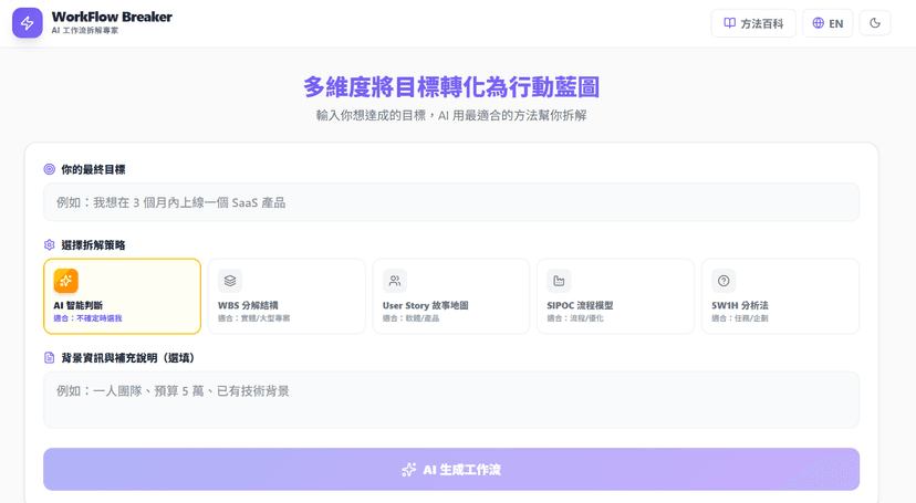 WorkFlow Breaker 2.0|AI 工作流拆解器